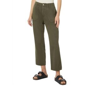 PAIGE kirby straight jeans in vintage forester green